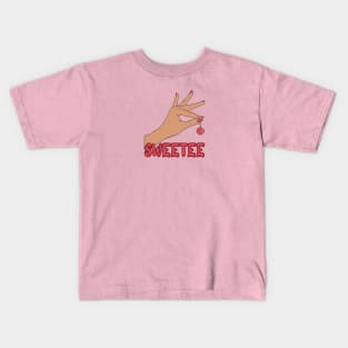 Cherry on hand sweet Kids T-Shirt